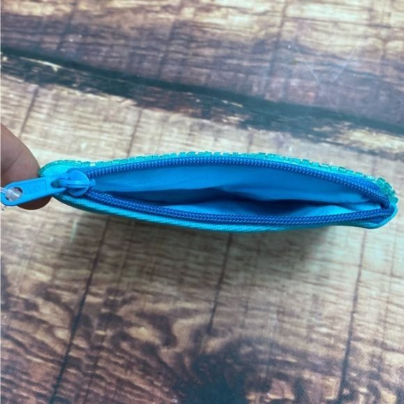 RELISTED Cowgirl Hat Turquoise Beaded Pouch Wallet Bag - Picture 4 of 5